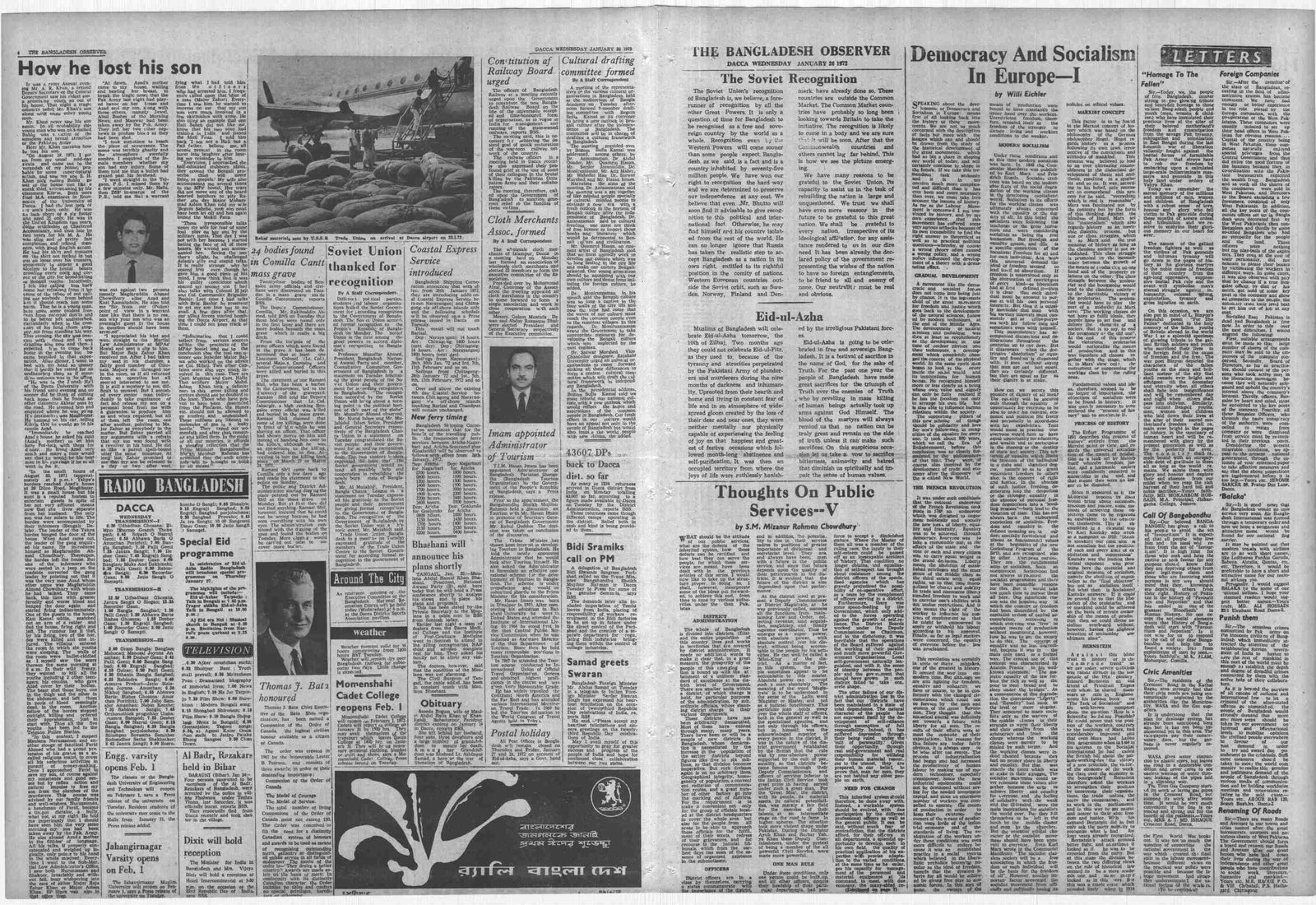 26JAN1972-Bangladesh Observer-Regular-Page 4 and 5